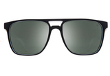 SPY CZAR SUNGLASSES- WHITEWALL-GREY GREEN PLATINUM SPECTRA MIRROR