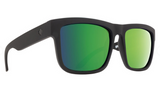 SPY DISCORD SUNGLASSES- SOFT MATTE BLACK-BRONZE POLAR GREEN