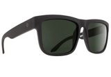 SPY DISCORD SUNGLASSES- SOFT MATTE BLACK-GREY GREEN