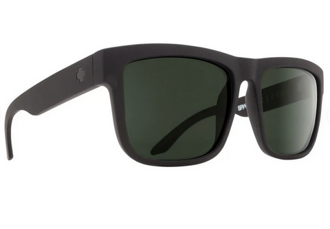 SPY DISCORD SUNGLASSES- SOFT MATTE BLACK-GREY GREEN