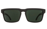SPY HELM SUNGLASSES- SOFT MATTE BLACK-GREY GREEN POLAR