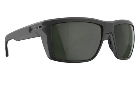 SPY OVERHAUL XL SUNGLASSES- MATTE BLACK- GREY GREEN POLAR