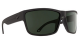SPY ROCKY SUNGLASSES- MATTE BLACK- GREY GREEN POLAR