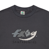 Frog Skateboards - Dino Logo Tee - Charcoal