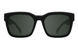 SPY DESSA SUNGLASSES- SOFTMATTE BLACK-GREY GREEN